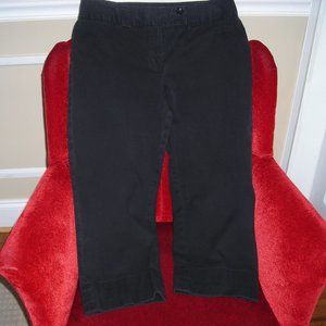 Ann Taylor Loft Stretch Capri size 8 in black